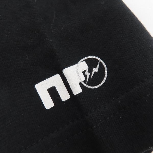 実際に弊社で買取させて頂いた【未使用】NF×FRAGMENT DESIGN/エヌエフ×フラグメントデザイン コラボ NFRGMT ロゴTシャツ ブラック/Mの画像 6枚目