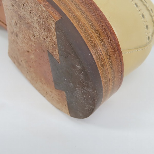 実際に弊社で買取させて頂いたBLACK FLEECE BY BROOKS BROTHERS/ブラックフリース ウイングチップ ドレスシューズ 43936026/8Dの画像 6枚目