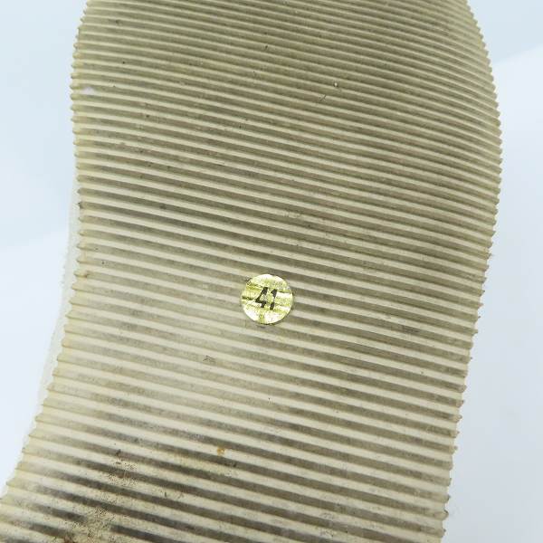 実際に弊社で買取させて頂いたANN DEMEULEMEESTER/アン ドゥムルメステール ハイカット レザー スニーカー ホワイト 41の画像 5枚目