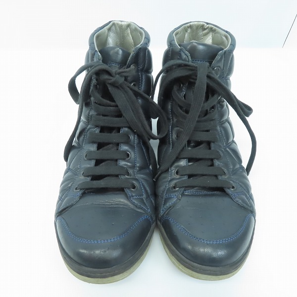 実際に弊社で買取させて頂いたMARC JACOBS/マークジェイコブス キルティング ハイカットスニーカー 