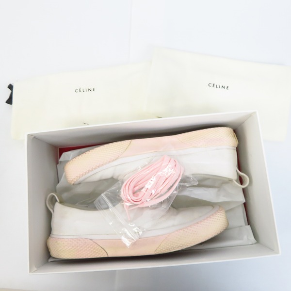 実際に弊社で買取させて頂いたCELINE/セリーヌ キャンバス地 レースアップスニーカー/40の画像 8枚目