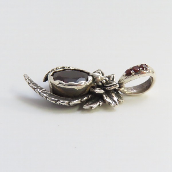 実際に弊社で買取させて頂いた【ギャラ付】Bloody Mary/ブラッディマリー 四神 - 朱雀 ペンダント w/ガーネットの画像 3枚目