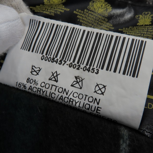 実際に弊社で買取させて頂いたBarbour/バブアー GAMEFAIR JACKET/ジャケット/ブルゾン C42 107cmの画像 3枚目