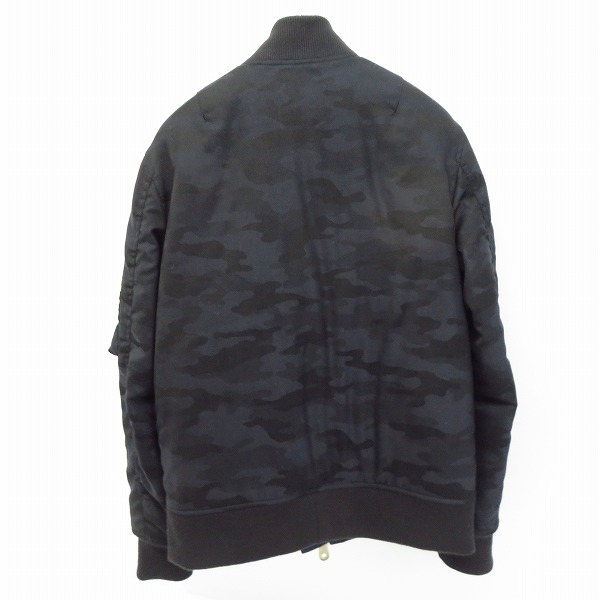 実際に弊社で買取させて頂いたjunhashimoto/ジュンハシモト NARROW カモフラ MA-1ジャケット 1041520006/3の画像 1枚目