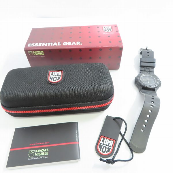 実際に弊社で買取させて頂いたLUMINOX/ルミノックス ネイビーシールズ 3000シリーズ 3001.BO クオーツ 腕時計の画像 7枚目