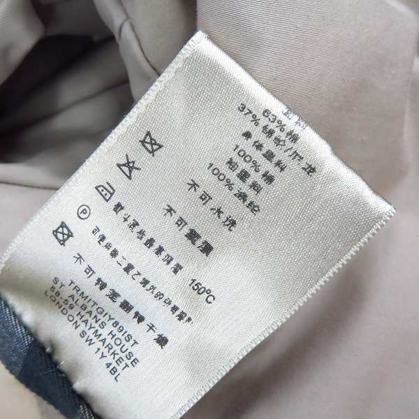 実際に弊社で買取させて頂いたBURBERRY LONDON/バーバリーロンドン ロングコート/50の画像 5枚目