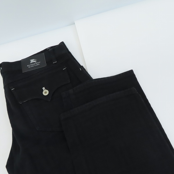 実際に弊社で買取させて頂いたBURBERRY/バーバリーブラックレーベル シャドーチェック フラップノバチェック ブラックデニム BMS08-905-09/79の画像 9枚目