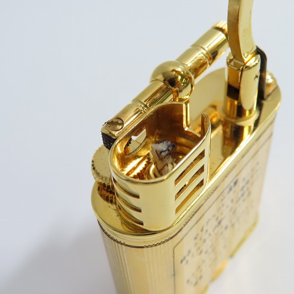 実際に弊社で買取させて頂いたdunhill/ダンヒル ユニーク オイルライター ゴールドの画像 5枚目