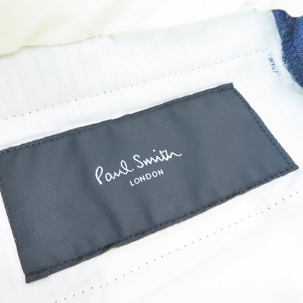 実際に弊社で買取させて頂いたPaul Smith/ポールスミス リネン チェック柄スラックス 925N/80の画像 2枚目
