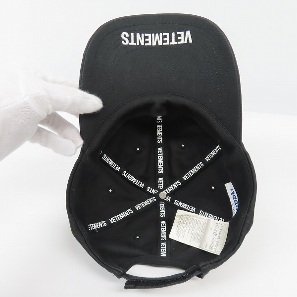 VETEMENTS/ヴェトモン×Reebok/リーボック 18AW WEEKDAY CAP MONDAY刺繍