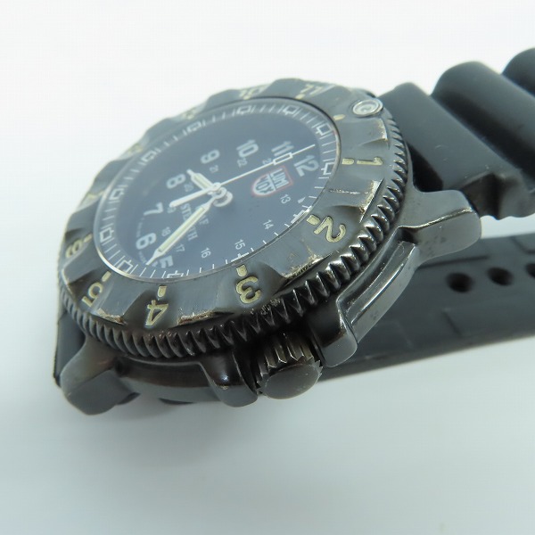 実際に弊社で買取させて頂いたLUMINOX /ルミノックス NIGHTHAWK/ナイトホーク F-117 3400【動作未確認】の画像 5枚目
