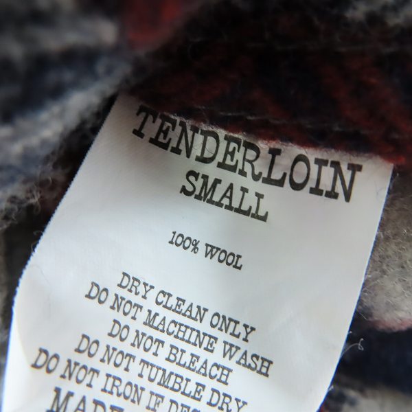 実際に弊社で買取させて頂いたTENDERLOIN/テンダーロイン ウール チェック柄 ジャケット/シャツ Sの画像 3枚目