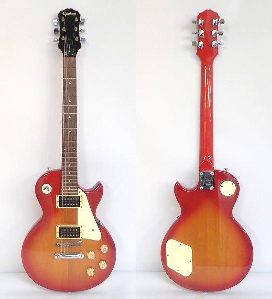 実際に弊社で買取させて頂いた★Epiphone/エピフォン Les Paul 100 /レスポール ボルトオンネック ソフトケース付 の画像 1枚目