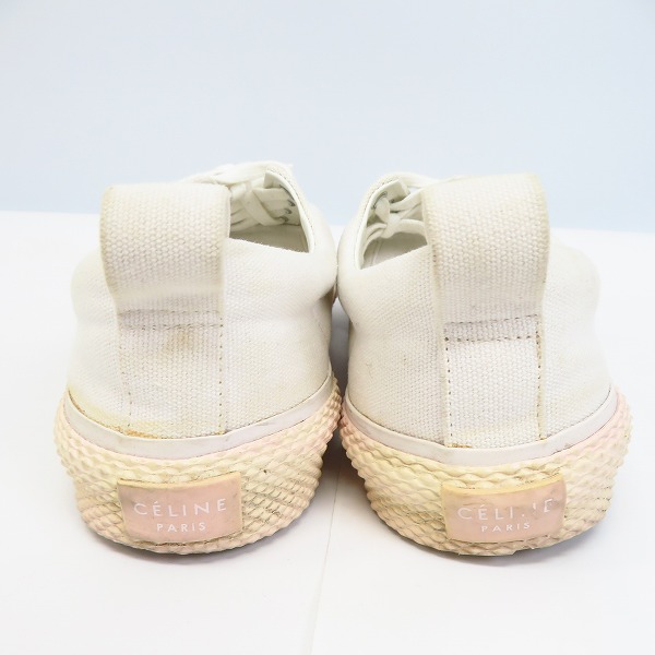 実際に弊社で買取させて頂いたCELINE/セリーヌ キャンバス地 レースアップスニーカー/40の画像 1枚目