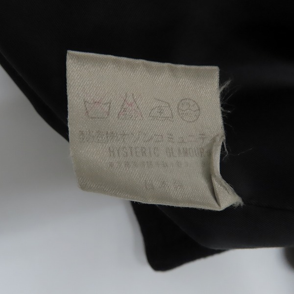 実際に弊社で買取させて頂いたHYSTERICS/ヒステリックス ロングコート ブラック/FREEの画像 4枚目