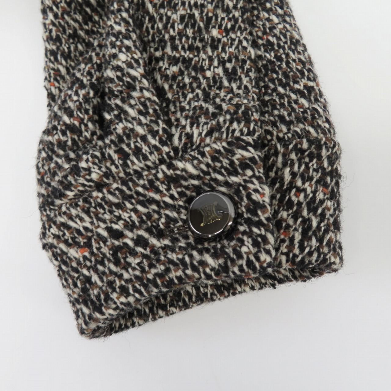 実際に弊社で買取させて頂いたCELINE/セリーヌ マカダム コート/Pコート ウール 40の画像 4枚目