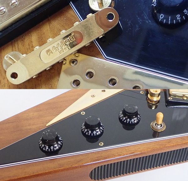 実際に弊社で買取させて頂いた★Epiphone/エピフォン Limited Edition Korina Flying-V/コリーナフライングV 57Classicピックアップ搭載 ケース付の画像 6枚目