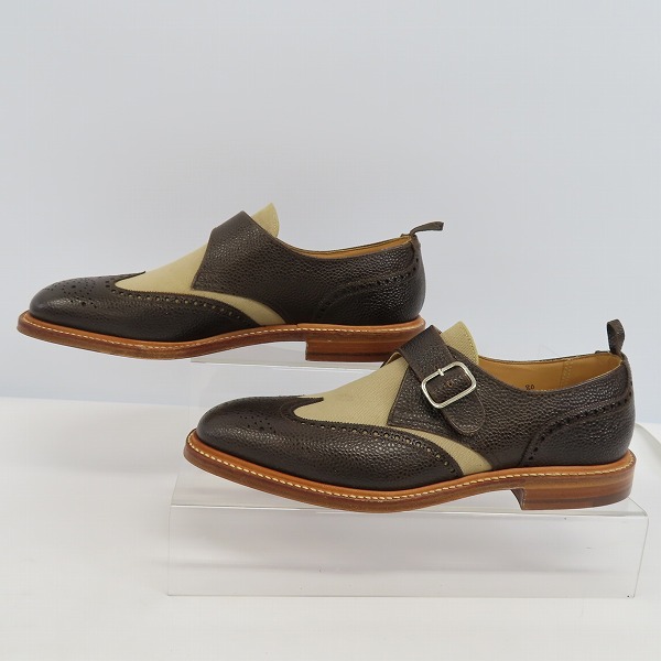 実際に弊社で買取させて頂いたBLACK FLEECE BY BROOKS BROTHERS/ブラックフリース シボレザー シングルストラップ S5038026/8Dの画像 2枚目