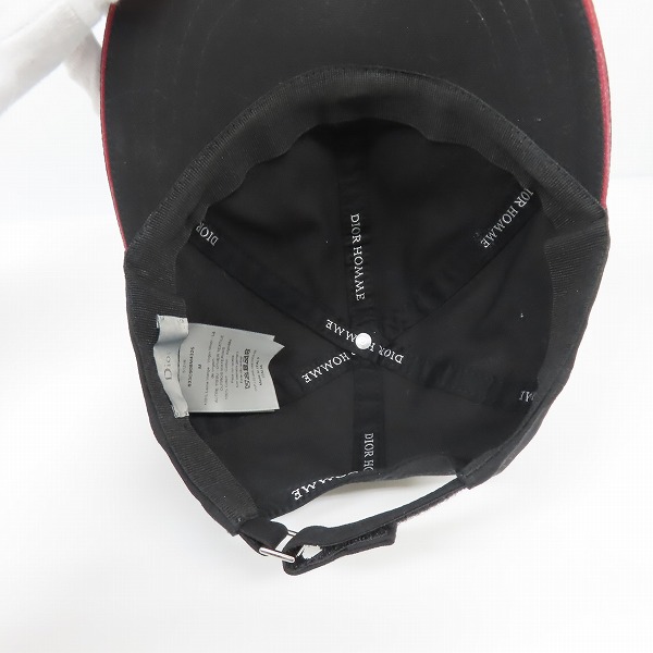 実際に弊社で買取させて頂いたDior HOMME/ディオールオム 18AW/アトリエロゴキャップ/833C908M4326の画像 4枚目