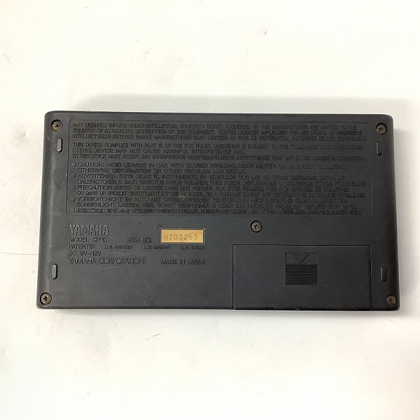 実際に弊社で買取させて頂いたYAMAHA/ヤマハ QY10 シーケンサー リズムマシン【簡易動作確認済】の画像 4枚目