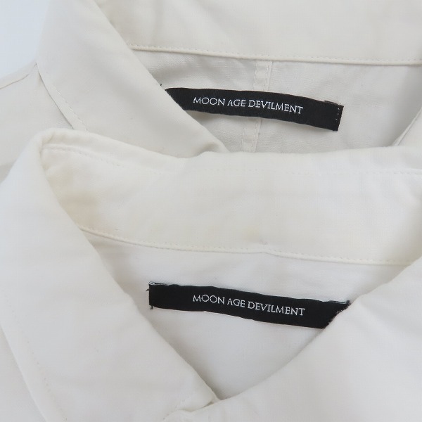 実際に弊社で買取させて頂いたMOON AGE DEVILMENT/ムーンエイジデビルメント 長袖シャツ/48 2点セットの画像 2枚目