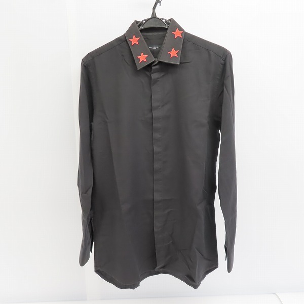 実際に弊社で買取させて頂いた【JPタグ】GIVENCHY/ジバンシィ スター/星刺繍 長袖シャツ 39