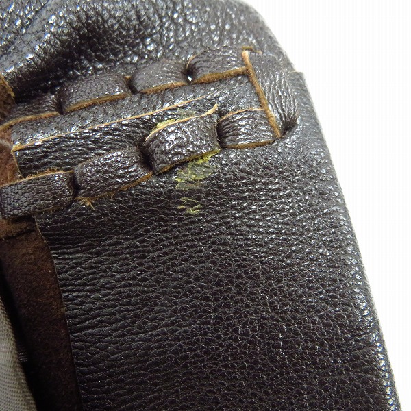 実際に弊社で買取させて頂いたHysterics/ヒステリックス レザースカート ダークブラウン 3LK-2840/FREEの画像 5枚目