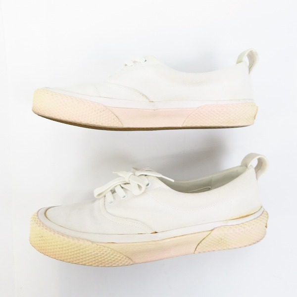 実際に弊社で買取させて頂いたCELINE/セリーヌ キャンバス地 レースアップスニーカー/40の画像 3枚目