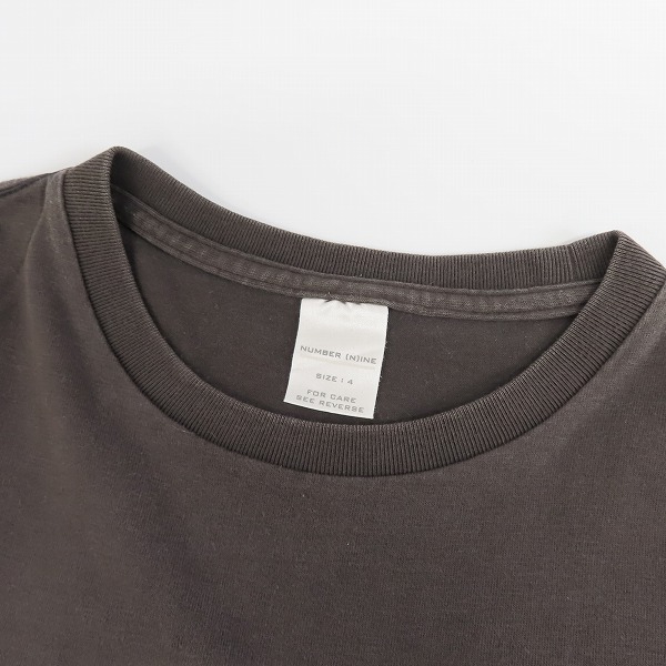 実際に弊社で買取させて頂いたNUMBERNINE/ナンバーナイン 2001SS/タイム期 SCHOOL OF VISUAL COMEDY スカルTシャツ 4の画像 4枚目