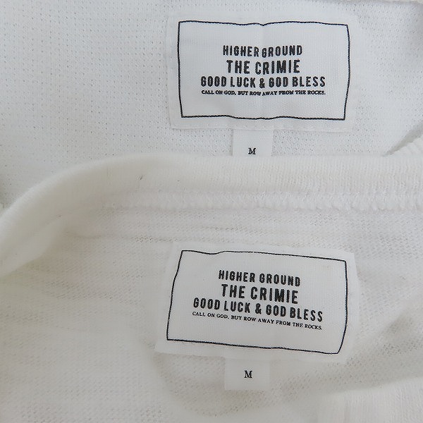 実際に弊社で買取させて頂いたTHE CRIMIE/クライミー 長袖Tシャツ/カットソー ホワイト/M 2点セットの画像 2枚目