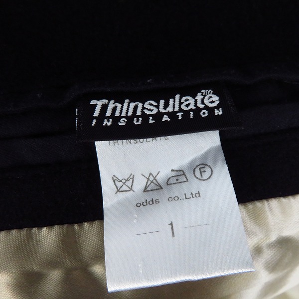 実際に弊社で買取させて頂いたLOUNGE LIZARD/ラウンジリザード Thinsulate/シンサレート Pコート/ピーコート/1の画像 3枚目