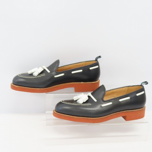 実際に弊社で買取させて頂いたBLACK FLEECE BY BROOKS BROTHERS/ブラックフリース Pebble Leather Tassel Loafers タッセルローファー 100029678/7.5Dの画像 2枚目