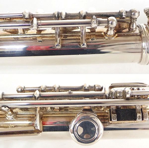 実際に弊社で買取させて頂いた【難有り】YAMAHA/ヤマハ YFL-31 フルート 頭部菅銀製 Eメカ付き ハードケース・ケースカバー付の画像 5枚目