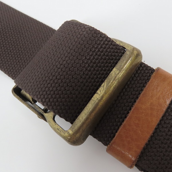 実際に弊社で買取させて頂いたmaster-piece/マスターピース レザー/キャンバス コンビネーション ボディバッグの画像 8枚目