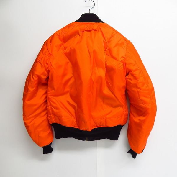 実際に弊社で買取させて頂いたALPHA INDUSTRIES/アルファインダストリーズ Made in USA MA-1 リバーシブル フライトジャケット /Sの画像 3枚目