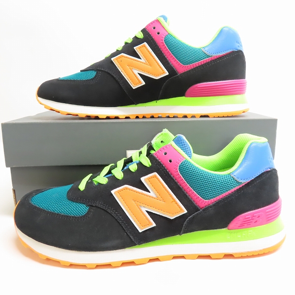 実際に弊社で買取させて頂いた【未使用】NEW BALANCE/ニューバランス atomos/アトモス 別注 マルチカラー スニーカー ML574MA2/28.5の画像 3枚目
