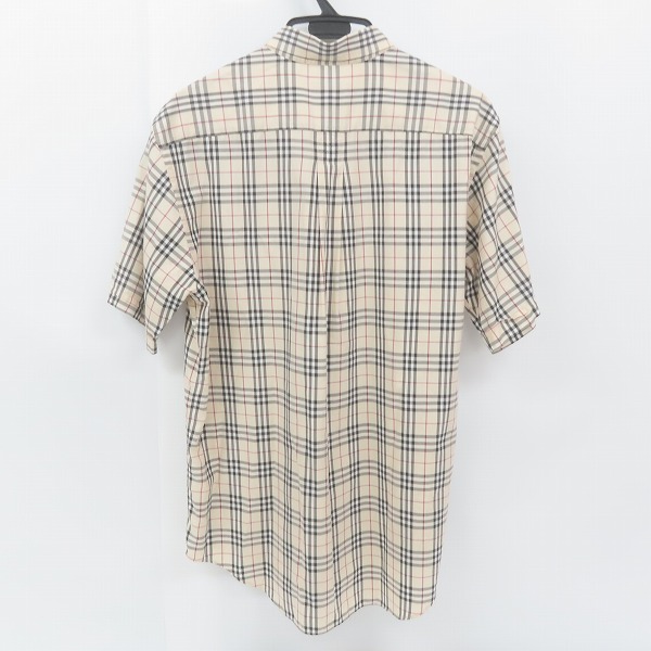 実際に弊社で買取させて頂いたBURBERRY LONDON/バーバリーロンドン 半袖 ノバチェックシャツ/Lの画像 1枚目