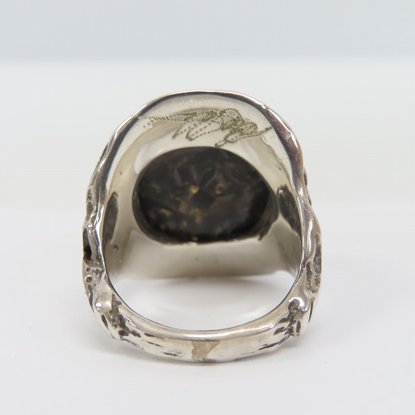 実際に弊社で買取させて頂いた【証明書】アレックスストリーター 10周年ツアー限定 エンジェルハートリング ブラックオニキスギャラクシー 18号の画像 2枚目