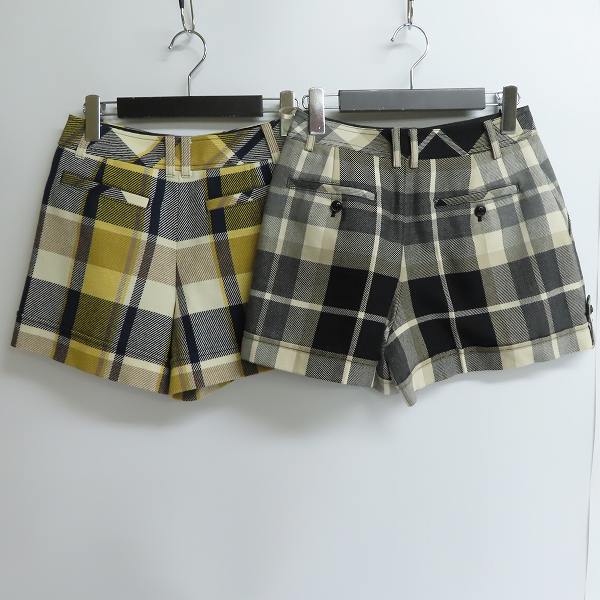 実際に弊社で買取させて頂いたBURBERRY BLUE LABEL/バーバリーブルーレーベル チェック ハーフパンツ/ショーツ 36/2点セットの画像 1枚目