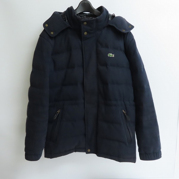 実際に弊社で買取させて頂いたLACOSTE/ラコステ  ダウンジャケット フーディー BH320E/L