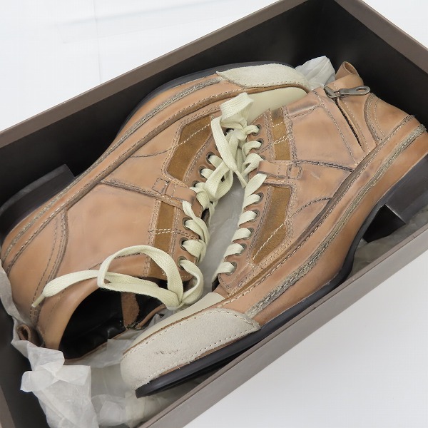 実際に弊社で買取させて頂いたalfredoBANNISTER IN/アルフレッドバニスター サイドジップ レザーシューズ 5061208019/39の画像 8枚目