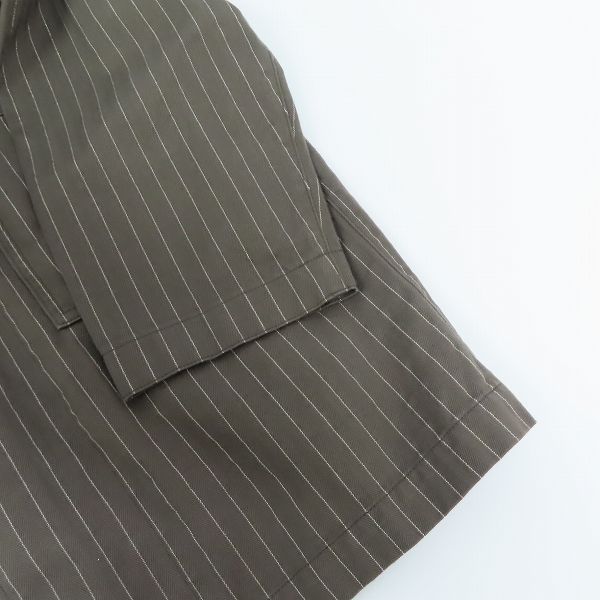 実際に弊社で買取させて頂いたTENDERLOIN/テンダーロイン ストライプ柄ノーカラー コート Sの画像 6枚目