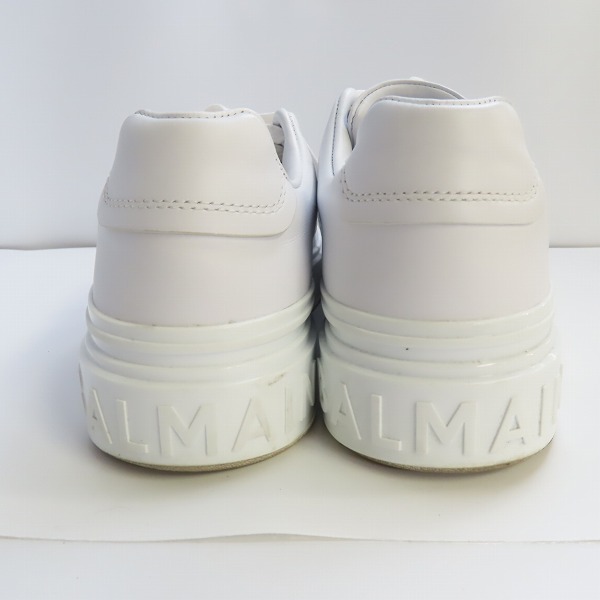 実際に弊社で買取させて頂いたBALMAIN/バルマン B-Court/Bコート レザーローカットスニーカー 42の画像 1枚目