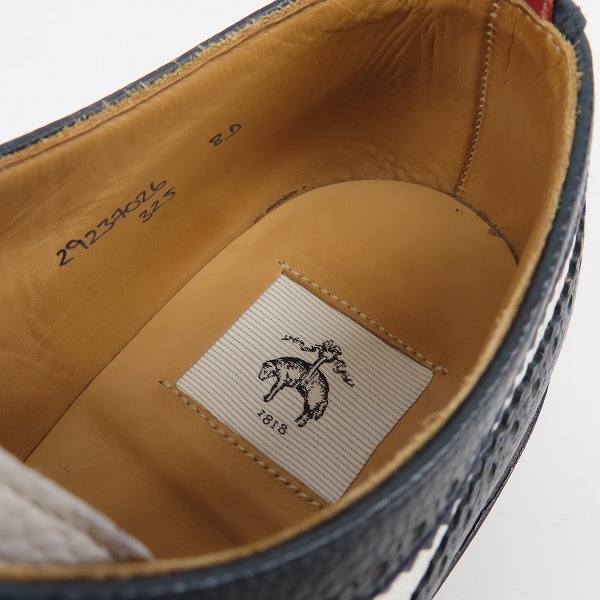 実際に弊社で買取させて頂いたBLACK FLEECE BY BROOKS BROTHERS/ブラックフリース 2toneウイングチップ シューズ 29237026/8Dの画像 4枚目