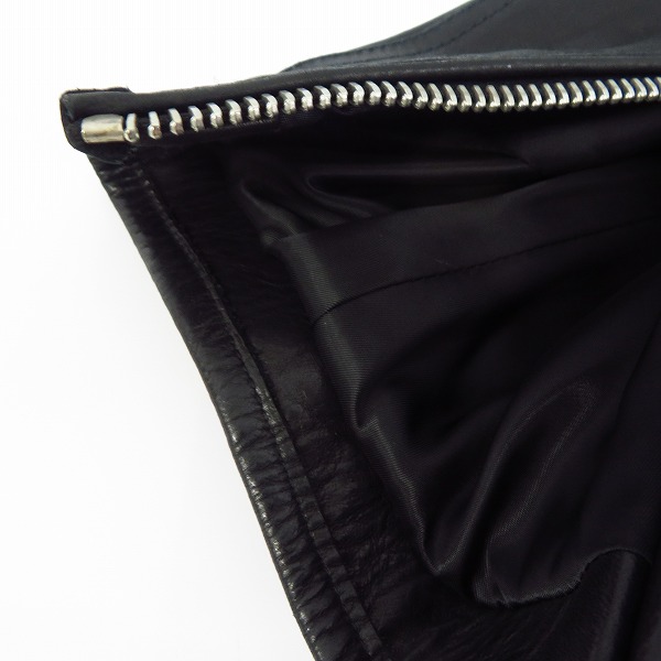 実際に弊社で買取させて頂いたDIESEL BLACK GOLD/ディーゼルブラックゴールド レザー ダブルライダース/48の画像 8枚目