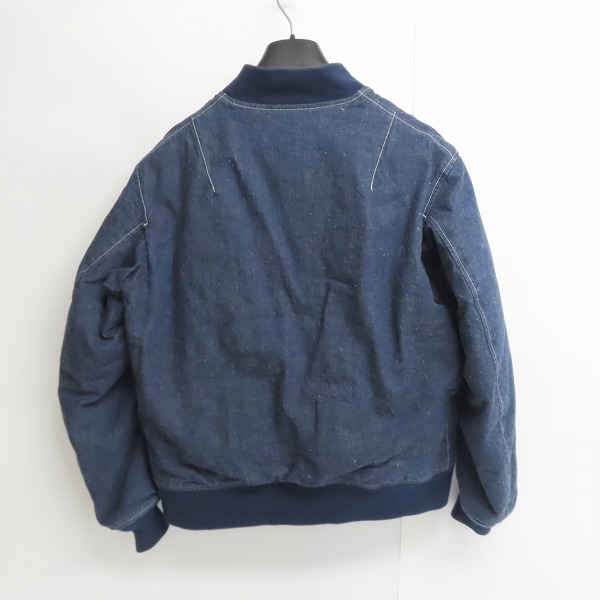 実際に弊社で買取させて頂いたTENDERLOIN/テンダーロイン 16AW デニム MA-1ダウンジャケット/Sの画像 1枚目