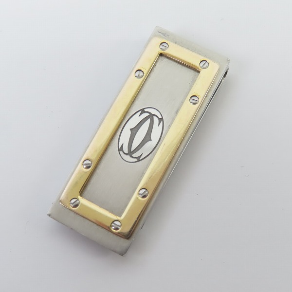 実際に弊社で買取させて頂いたCartier/カルティエ サントス マネークリップ シルバー×ゴールド