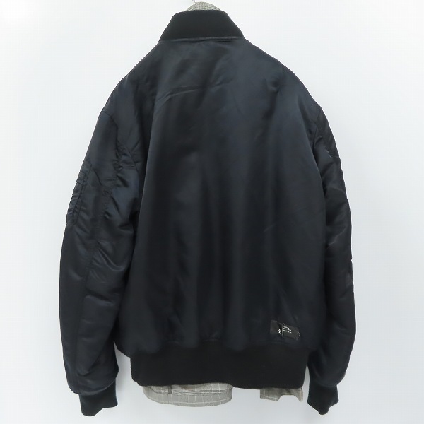 実際に弊社で買取させて頂いたuniform experiment/ユニフォームエクスペリメント 18AW REVERSIBLE MA-1 リバーシブル ブルゾン UE-189004/4の画像 1枚目