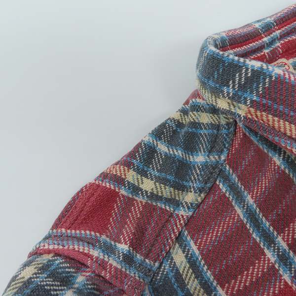 実際に弊社で買取させて頂いたDUBBLE WORKS/ダブルワークス フランネルシャツ/40の画像 4枚目