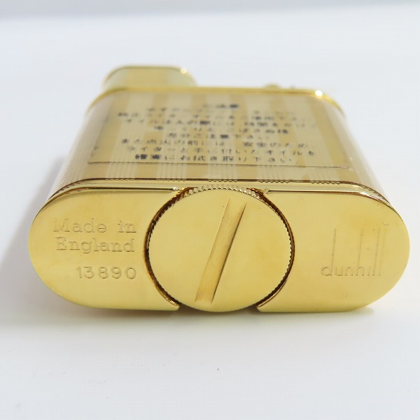 実際に弊社で買取させて頂いたdunhill/ダンヒル ユニーク オイルライター ゴールドの画像 4枚目